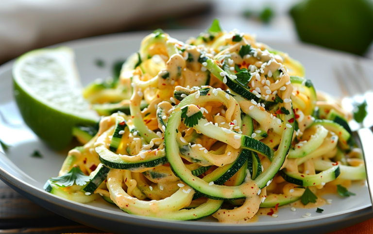 Spicy Peanut Zoodle Salad 3