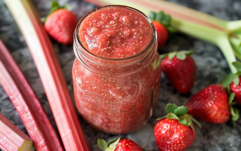Strawberry Rhubarb Chia Spread