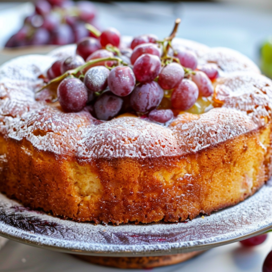 Vegan Grape Delight Cake
