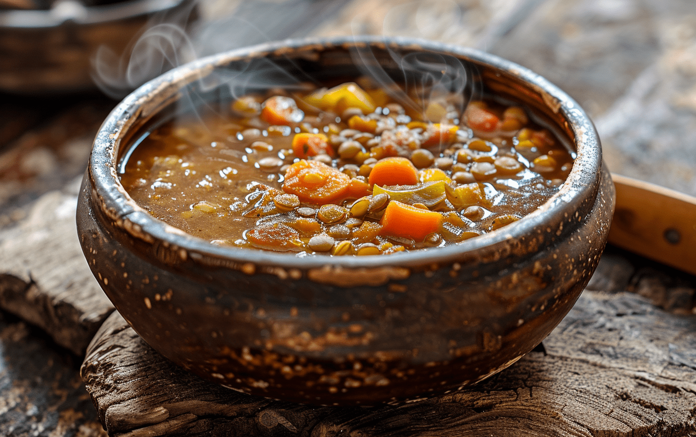 Smoky Vegan Barbecue Lentil Stew - Light Orange Bean