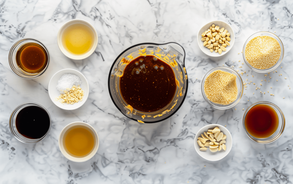 Vibrant Asian Noodle Salad - Light Orange Bean